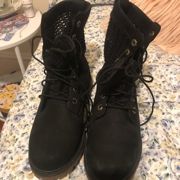black timberlands 7.5